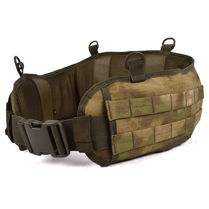 Cinturón COMBAT táctico negro de nylon con sistema MOLLE