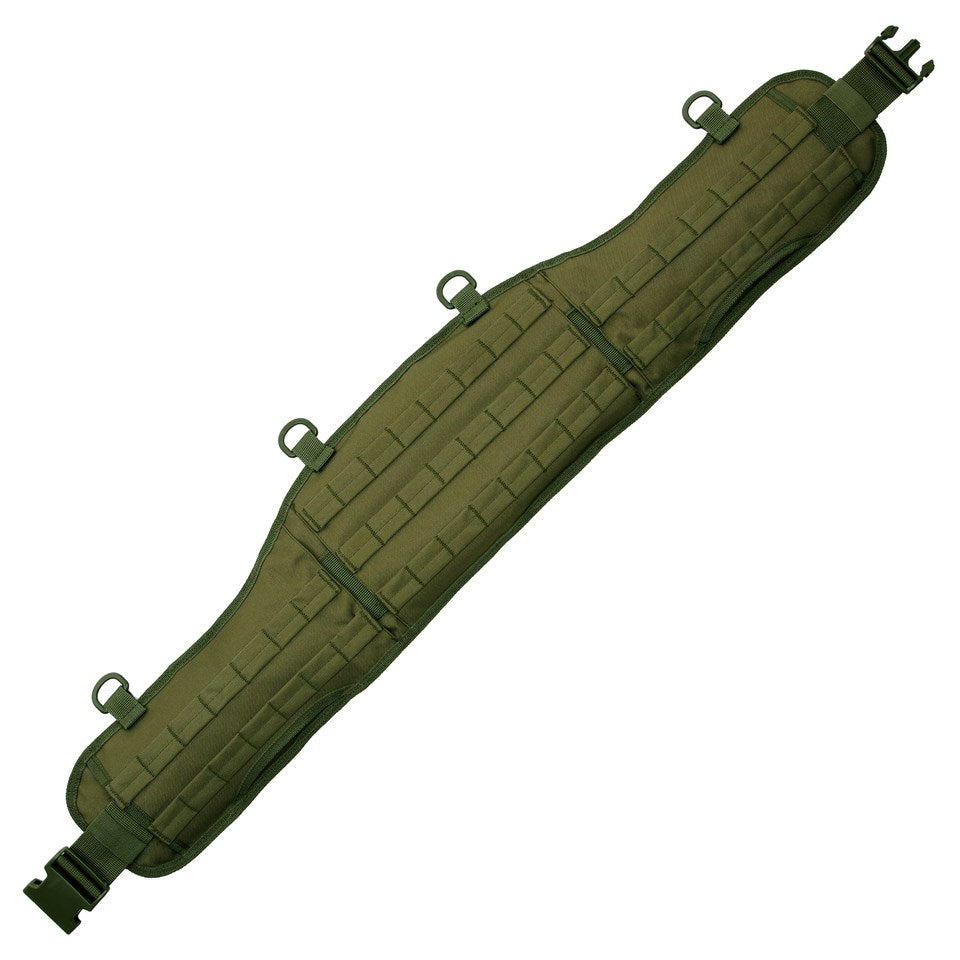 Cinturón COMBAT táctico negro de nylon con sistema MOLLE