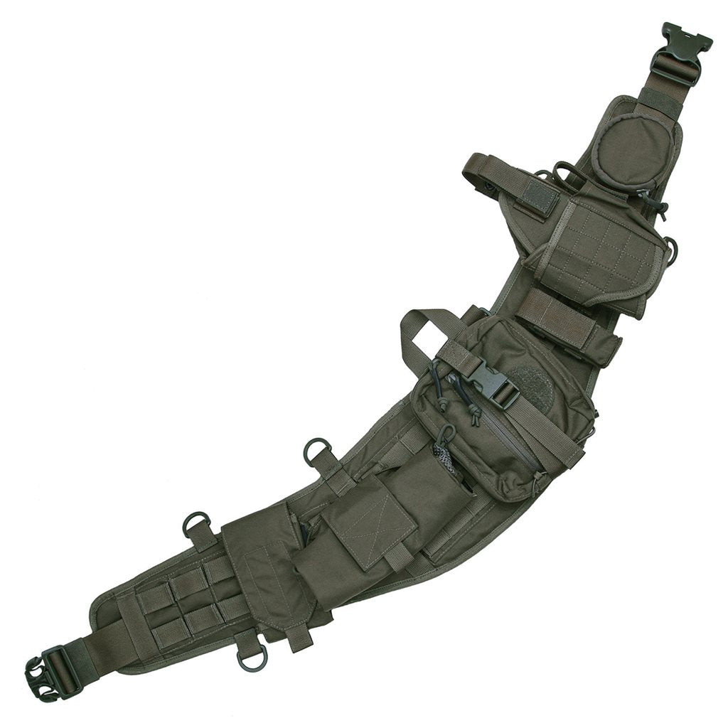 Cinturón táctico COMBAT TF-2215 MOLLE color Coyote con fundas desmontables