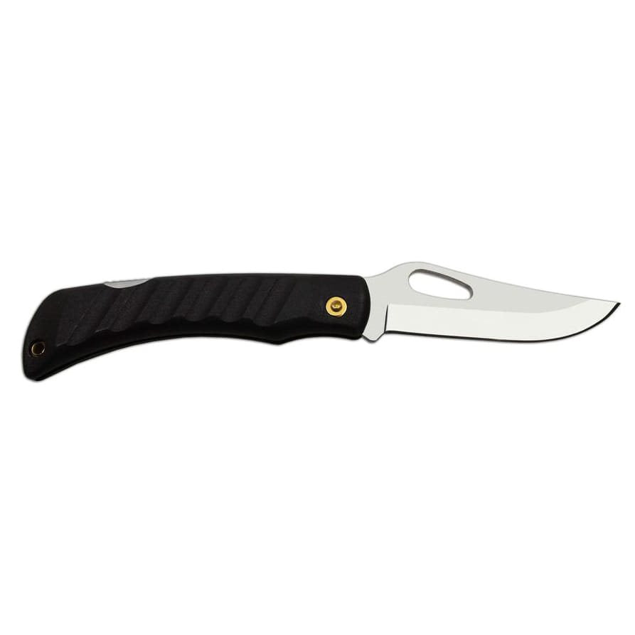 Navaja plegable NH-1/B con hoja de acero inoxidable y mango plástico negro
