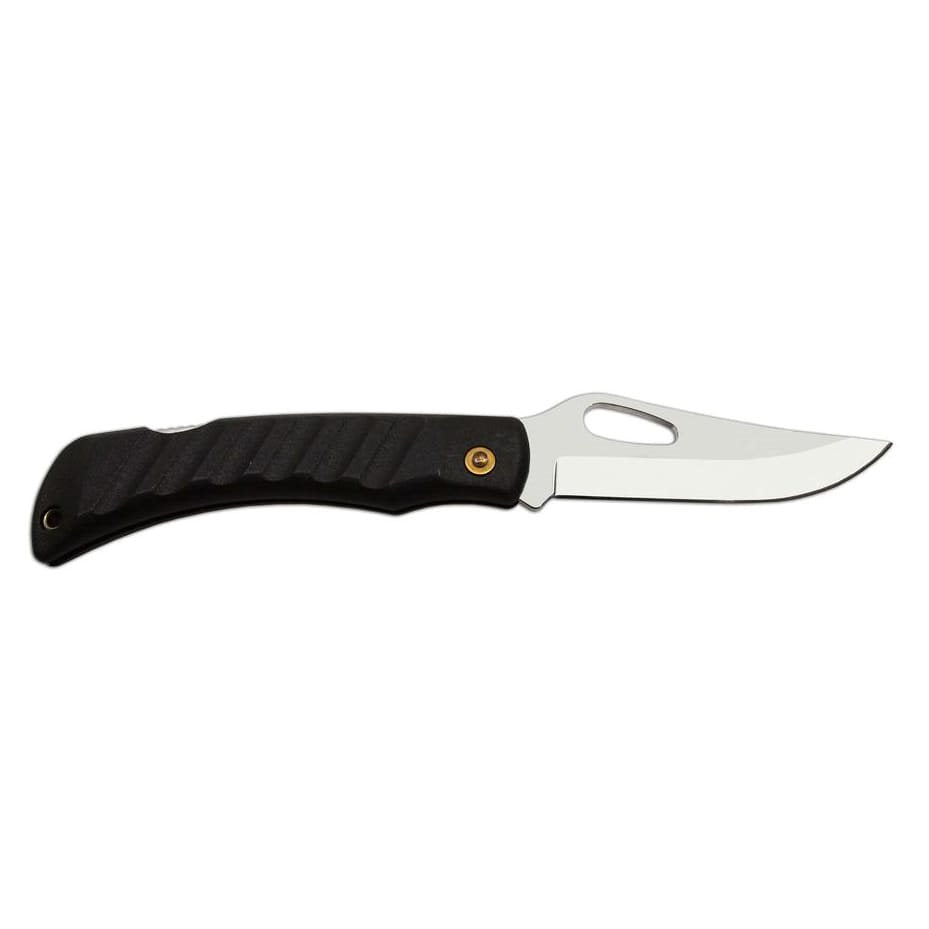 Cuchillo plegable NH-1/B S con hoja de acero inoxidable 420 y mango plástico negro
