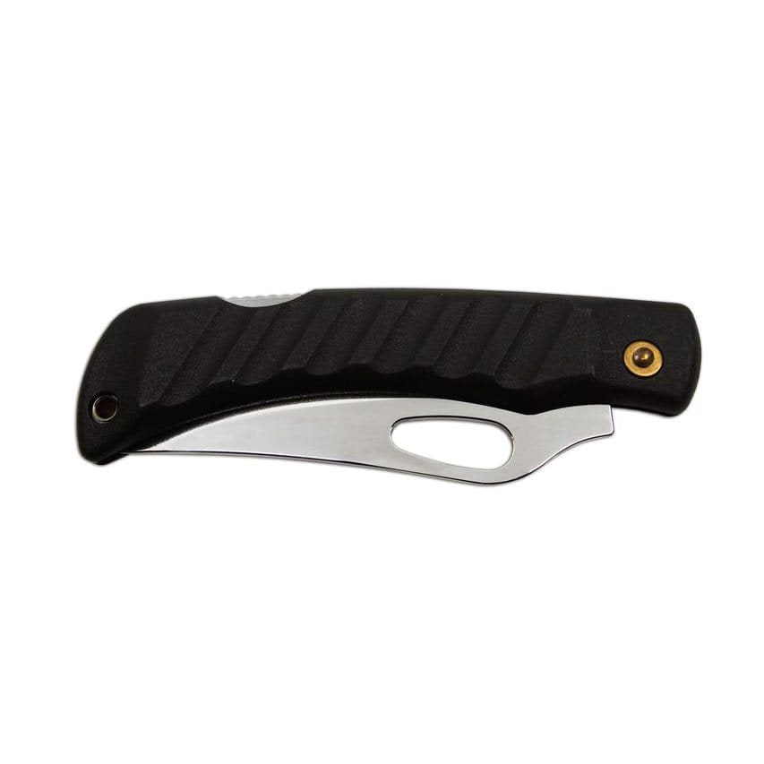 Cuchillo plegable NH-1/B S, hoja inox 90 mm y empuñadura negra