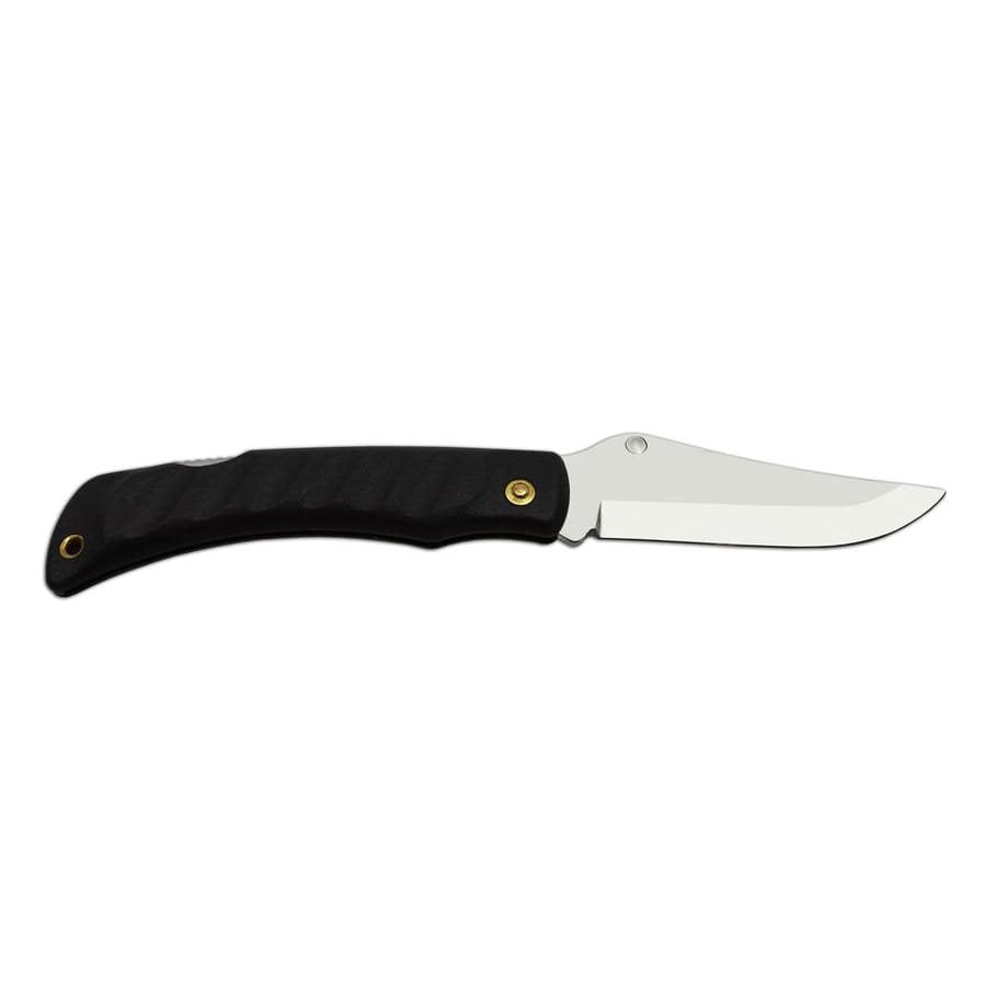 Navaja plegable NH-1/C deportiva con acabado cocodrilo, hoja acero inox 420 y mango plástico negro