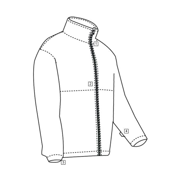 Sudadera polar microfleece negra Tru-Spec, ligera y clásica