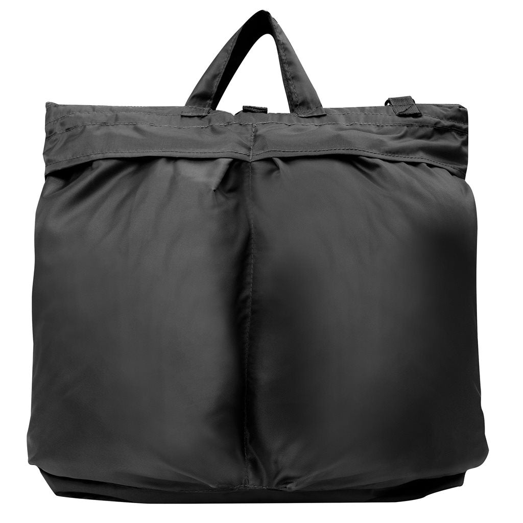 Bolsa para casco con correa de hombro ajustable, interior acolchado y dos bolsillos exteriores