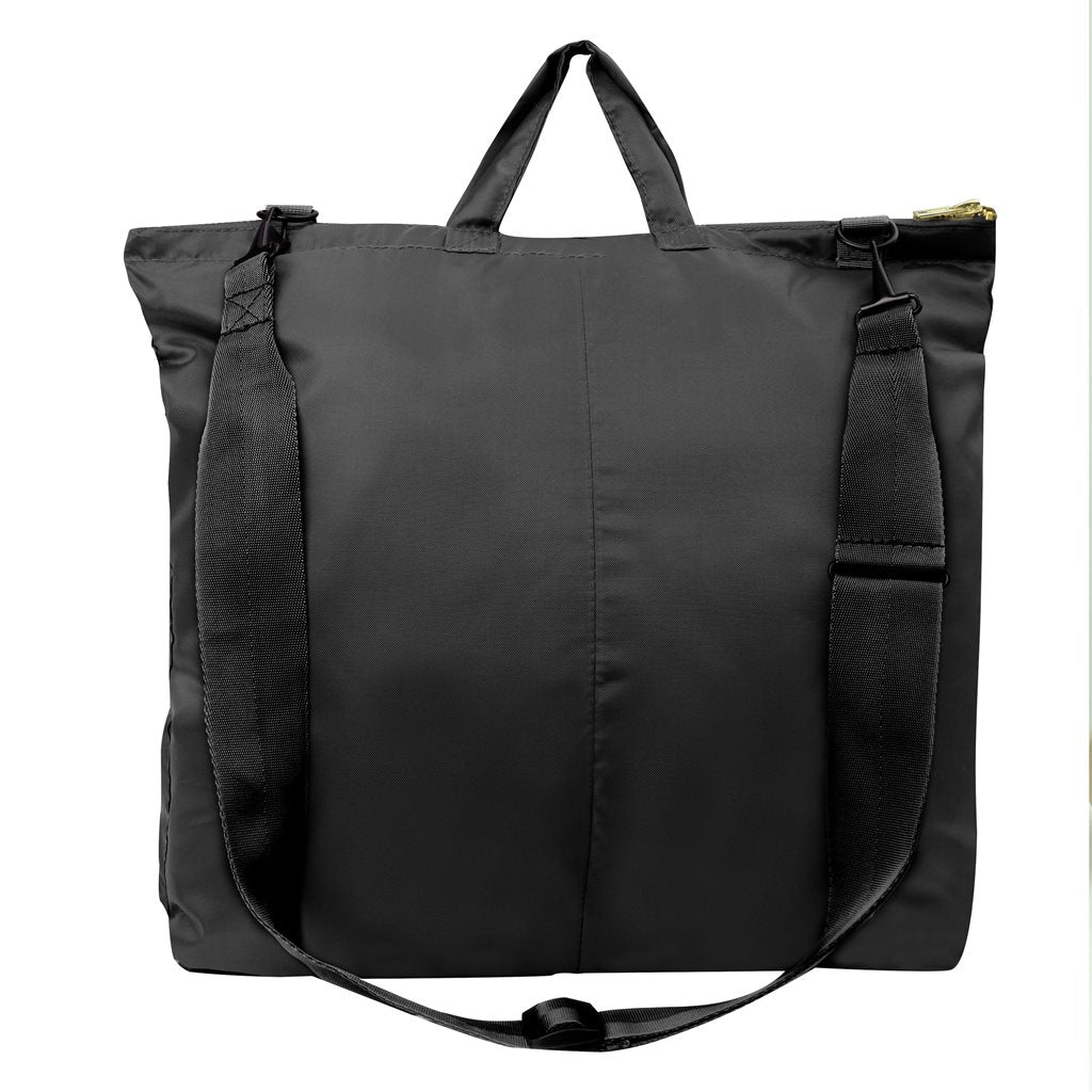 Bolsa para casco con correa de hombro ajustable, interior acolchado y dos bolsillos exteriores
