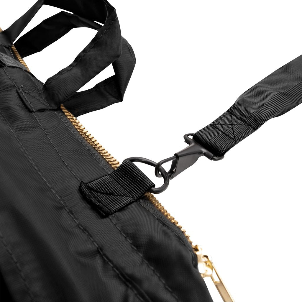 Bolsa para casco con correa de hombro ajustable, interior acolchado y dos bolsillos exteriores
