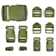 Set de hebillas verdes, 5 piezas, plástico, 115 g, referencia 245181GR