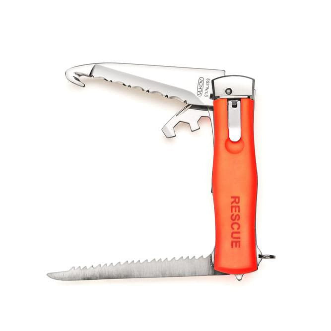 Cuchillo RESCUE II naranja con apertura automática - cuchillo de rescate