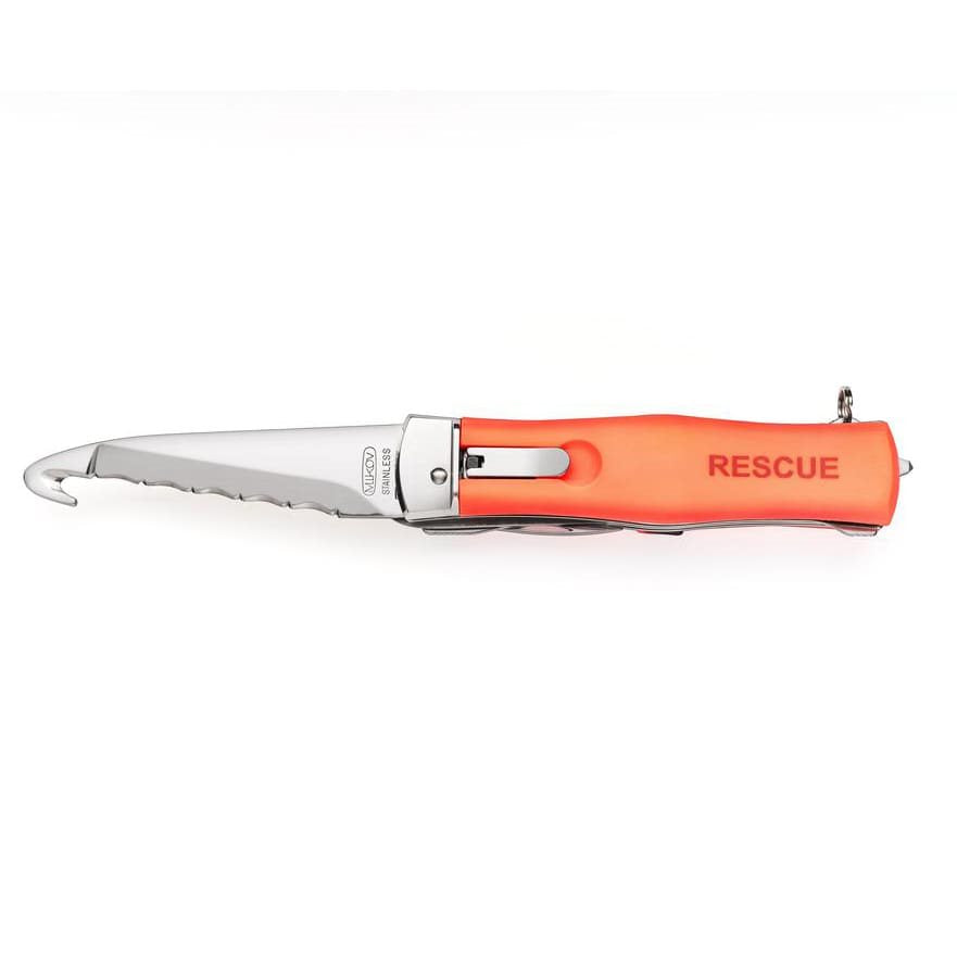 Cuchillo RESCUE II naranja con apertura automática - cuchillo de rescate