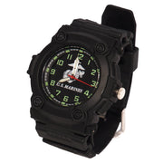 Reloj AQUAFORCE MARINES con correa de goma, esfera 3 cm, trasera de acero y manecillas luminiscentes (24A)