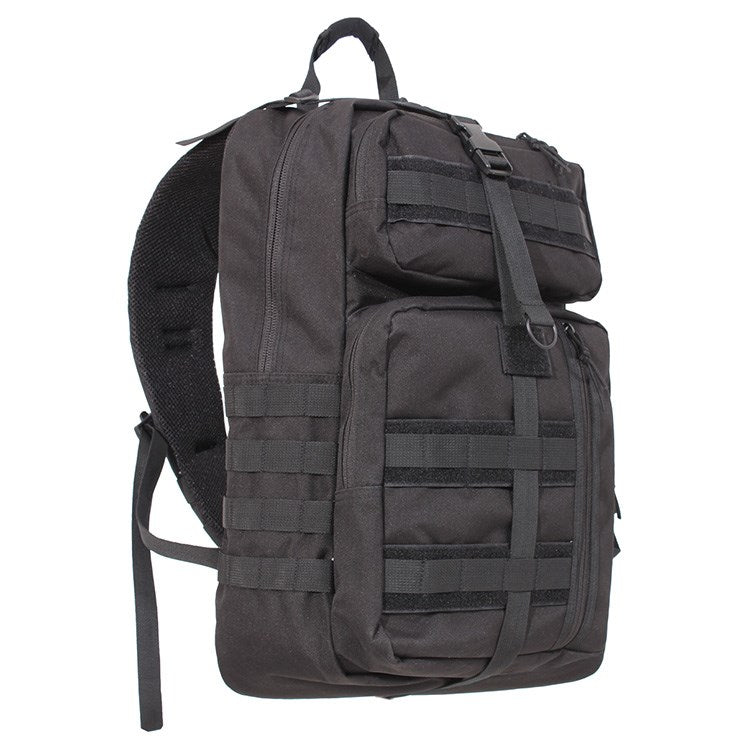 Mochila TACTISLING de un hombro negra, 51 x 32 x 13 cm