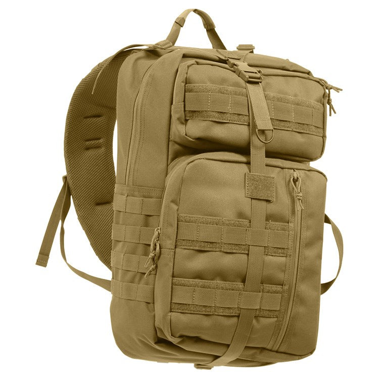 Mochila TACTISLING de un hombro negra, 51 x 32 x 13 cm