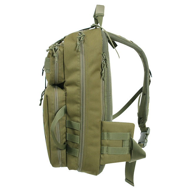 Mochila TACTISLING verde de un solo hombro vista frontal