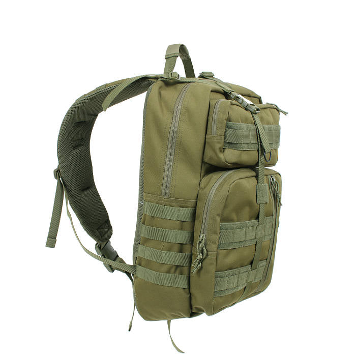 Mochila TACTISLING verde de un solo hombro vista frontal