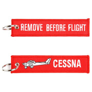 Llavero 'REMOVE BEFORE FLIGHT' CESSNA, aprox. 13 x 3 cm
