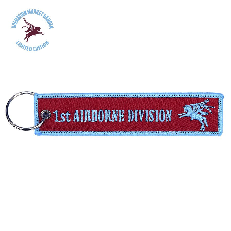 Llavero 1st Airborne Division con jinete en Pegaso, 12,5 x 3 cm, nylon