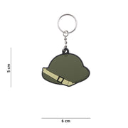 Llavero BRODIE HELMET de plástico resistente con forma de casco militar, 6 x 5 cm