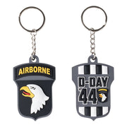 Llavero 101st Airborne D-Day 3D PVC a color, Screaming Eagles