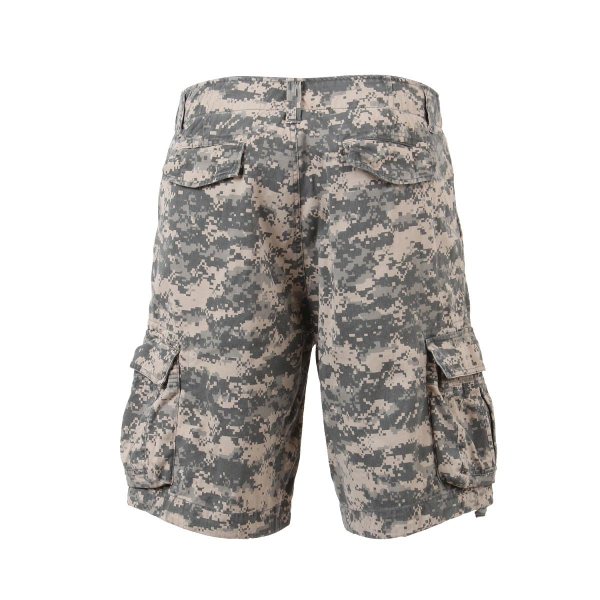 Pantalones cortos Rothco BDU en algodón resistente con patrón ACU digital y diseño funcional