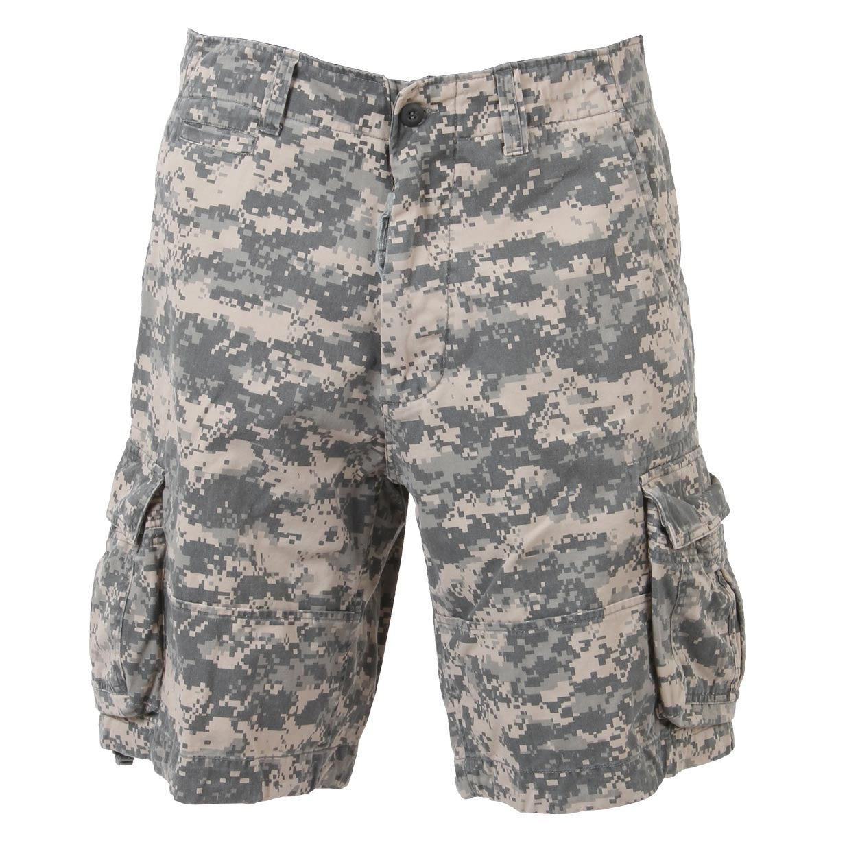 Pantalones cortos Rothco BDU en algodón resistente con patrón ACU digital y diseño funcional