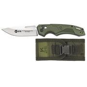 Navaja táctica plegable K25 25246 verde con funda - EDC