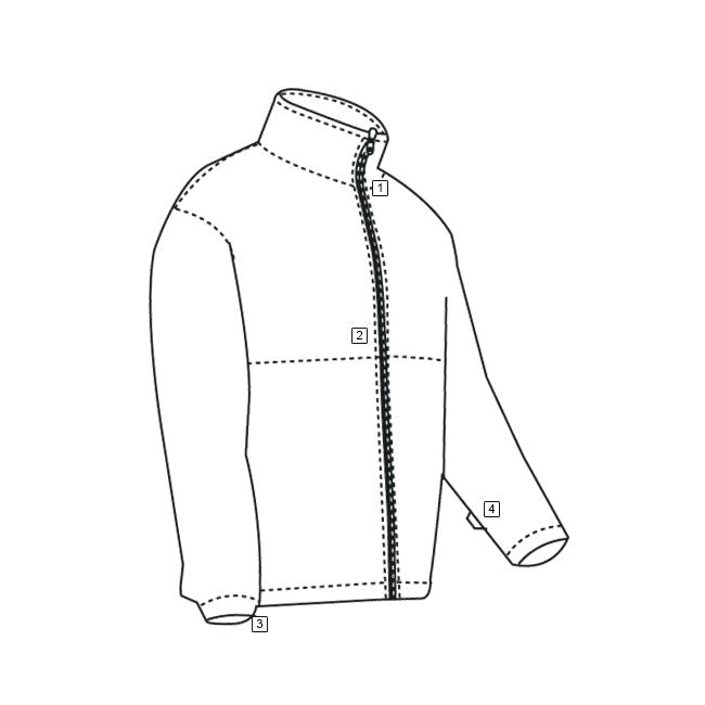 Chaqueta Mikina Polar Fleece Tru-Spec en microfleece, ligera y versátil para usar sola o como capa