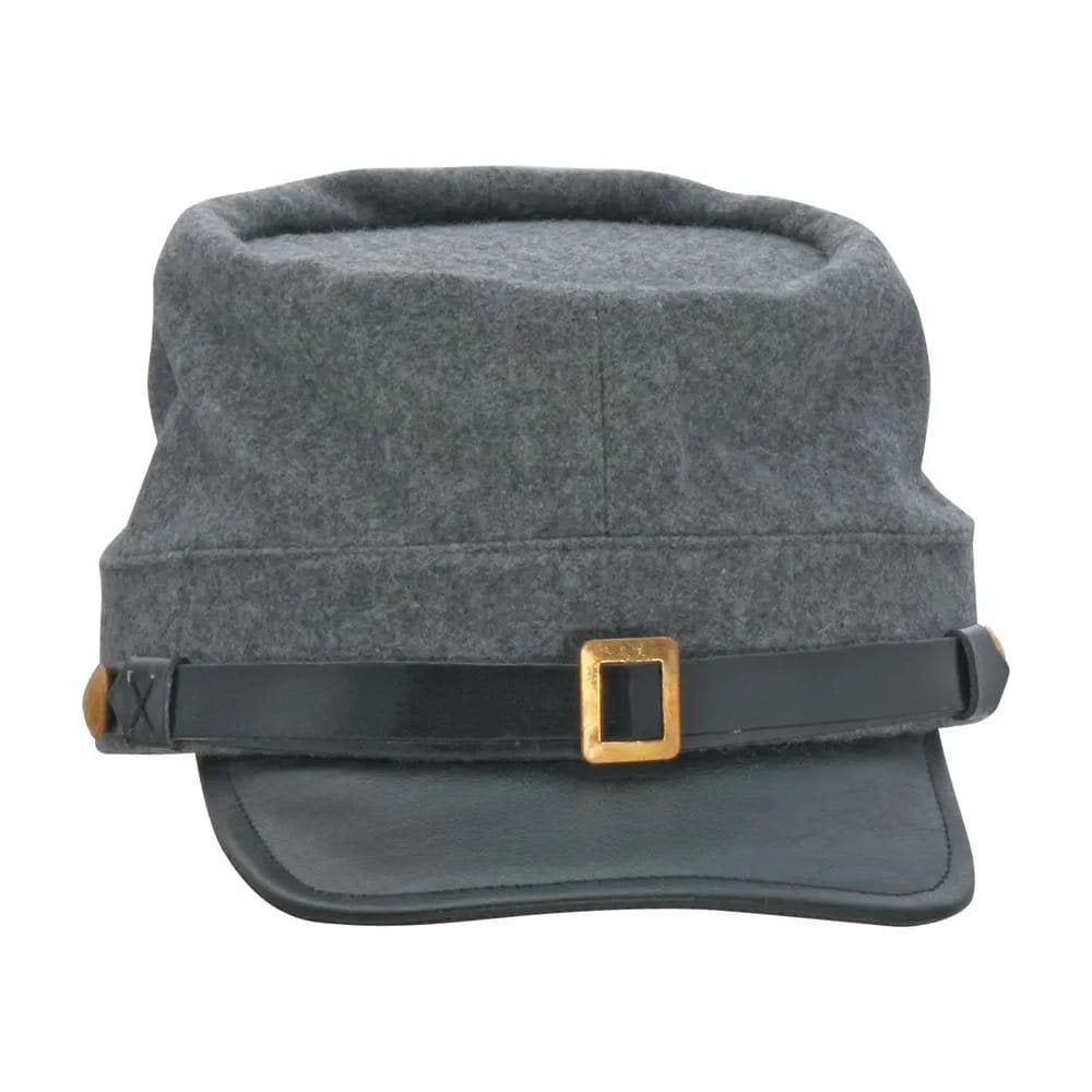 Gorra confederada réplica gris de la Guerra Civil de EE. UU., talla 59 cm