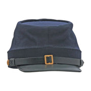 Gorra réplica Guerra Civil EE. UU. en lana con adornos de cuero sintético, talla 59 cm