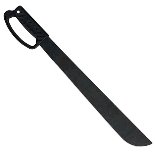 Machete US OCEL 45 cm negro, hoja de acero y mango de plástico con protección