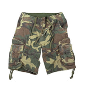 Pantalones cortos BDU Rothco en camuflaje Woodland, algodón resistente y diseño prolongado