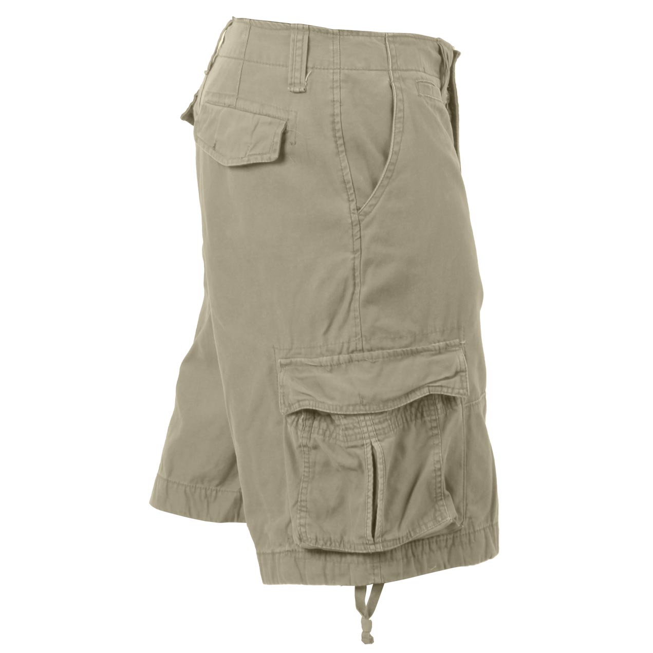 Pantalones cortos BDU VAGE Infantry Utility color khaki en algodón, tela resistente