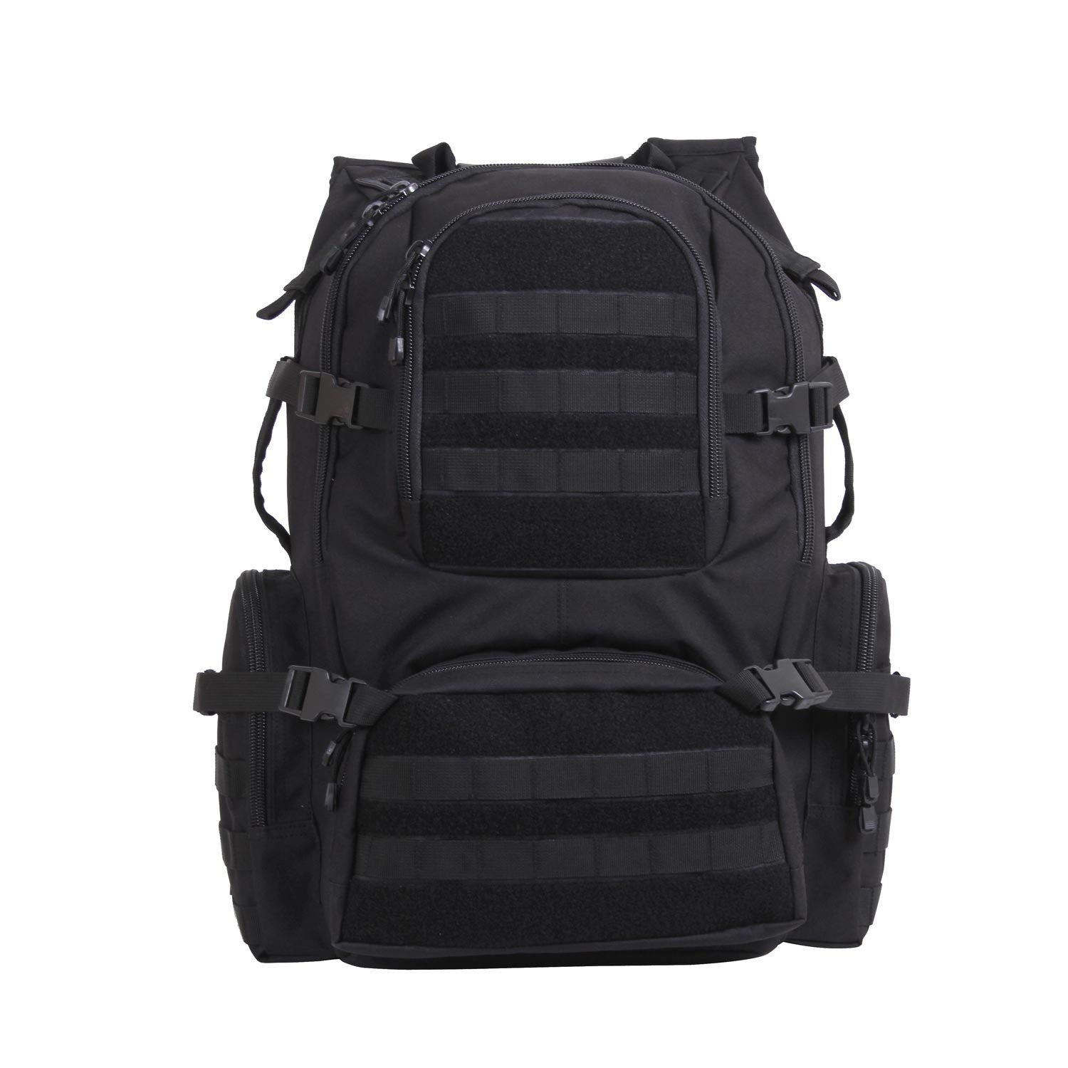 Mochila táctica negra MULTI-CHAMBER Assault MOLLE con varios compartimentos y bolsillo para portátil 17'' 51×41×27 cm