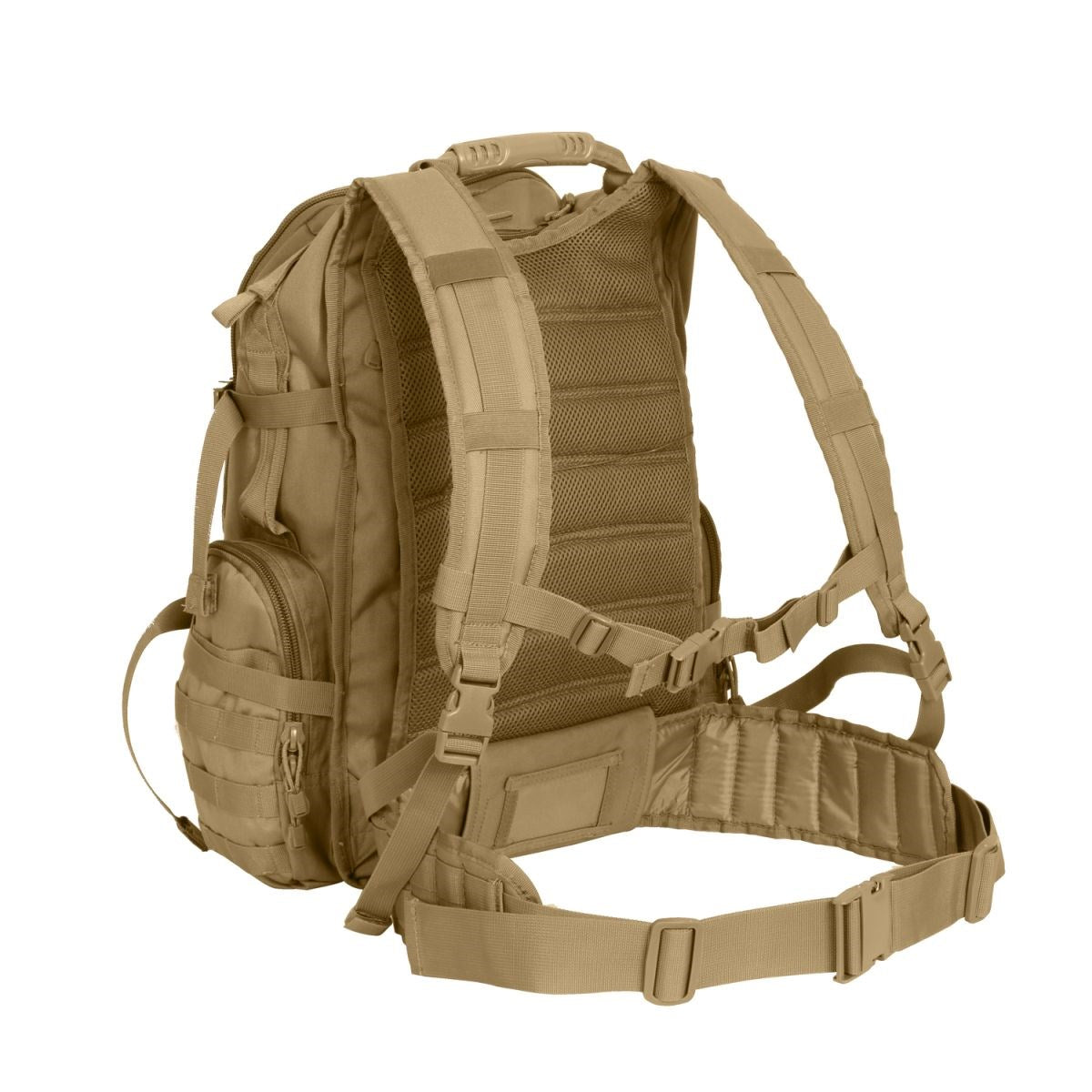 Mochila táctica negra MULTI-CHAMBER Assault MOLLE con varios compartimentos y bolsillo para portátil 17'' 51×41×27 cm