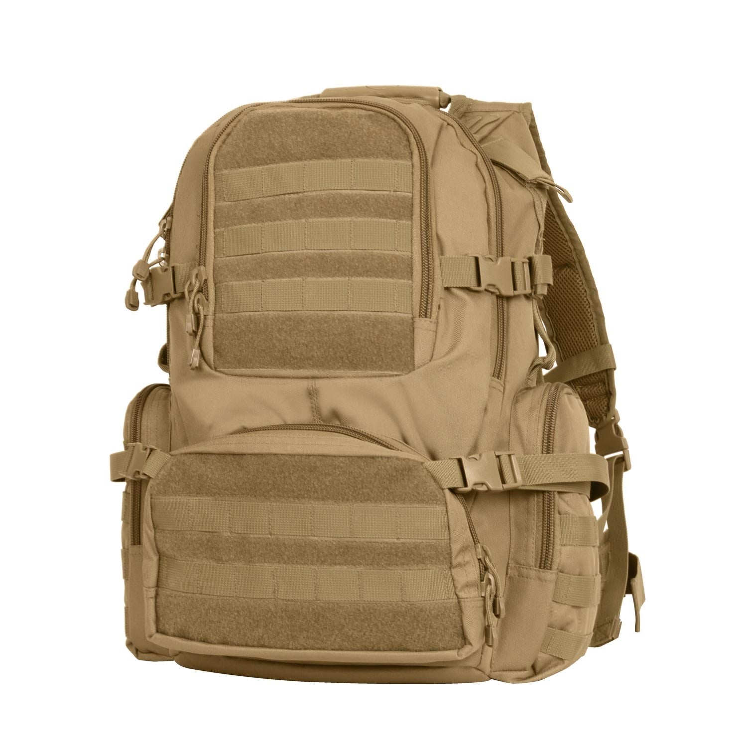 Mochila táctica negra MULTI-CHAMBER Assault MOLLE con varios compartimentos y bolsillo para portátil 17'' 51×41×27 cm