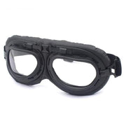 Gafas tipo RAF negras con acolchado y correa elástica ajustable