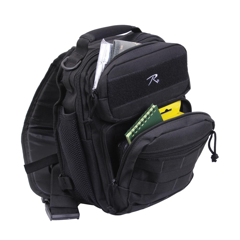 Mochila TACTISLING COMPACT coyote, sling de un solo hombro con acceso frontal rápido