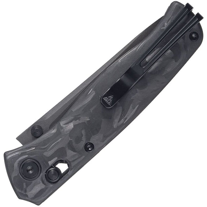 Navaja plegable SHRED negra con hoja lisa