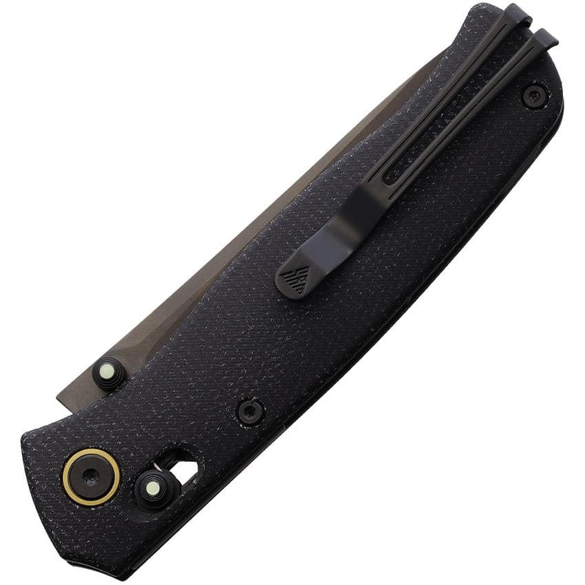 Navaja plegable MEDAL negra, hoja lisa drop point