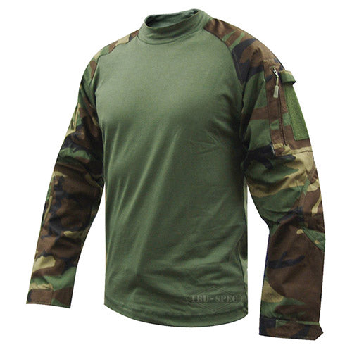 Camisa táctica Tru-Spec COMBAT Cordura rip-stop Woodland