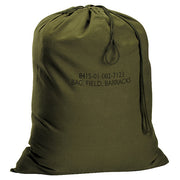 Bolsa para ropa US verde de lona de algodón 81x61 cm con cordón