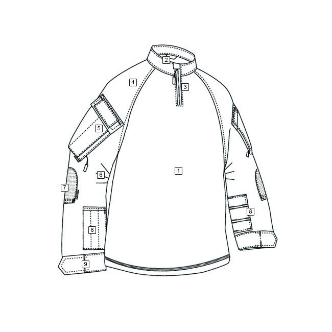 Camisa táctica Tru-Spec COMBAT TRU XTREME rip-stop