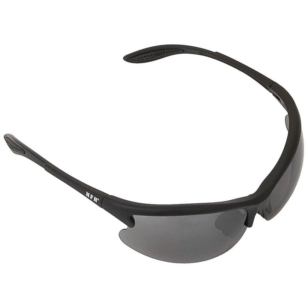Gafas STRIKE con cuatro lentes intercambiables y estuche, marco negro
