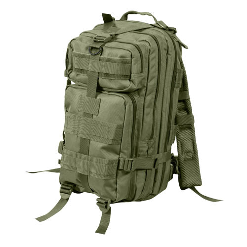 Mochila táctica ASSAULT I Medium negra-verde 25 L con sistema MOLLE