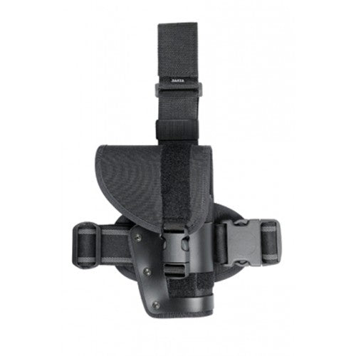 Funda pistolera PROFI-TACTICAL muslera con inserto de goma y solapa de cobertura B