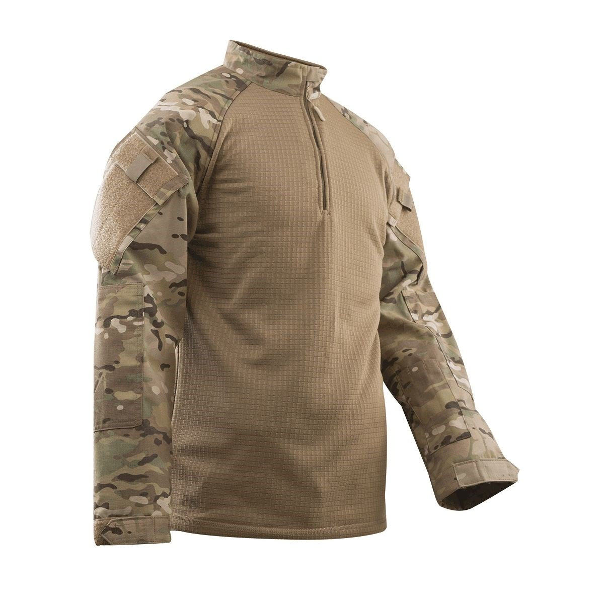 Camisa táctica 1/4 zip Cold Weather Tru-Spec, vista frontal
