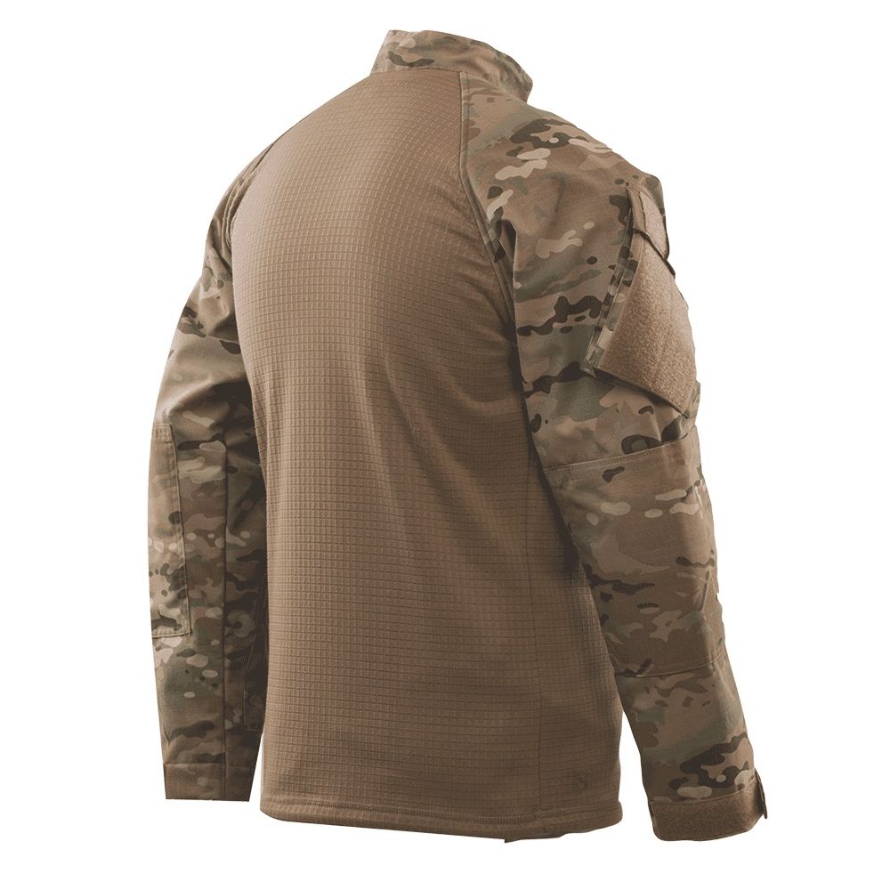 Camisa táctica 1/4 zip Cold Weather Tru-Spec, vista frontal