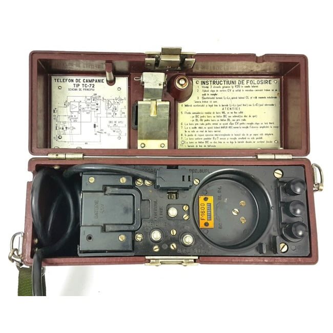 Teléfono rumano TC-72 F-1600 usado, original, sin pilas ni correa