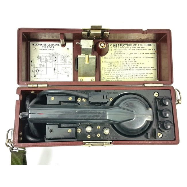 Teléfono rumano TC-72 F-1600 usado, original, sin pilas ni correa