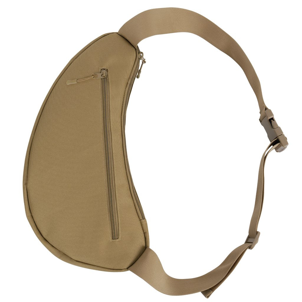Bolsa bandolera crossbody negra en poliéster 600D, resistente al desgaste para uso diario